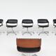 Eugen Schmidt set of six dining or conference chairs in teak Germany 1965