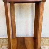 Art Deco walnut side table or serving trolley, side table