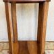 Art Deco side table or serving table in walnut, pedestal table.