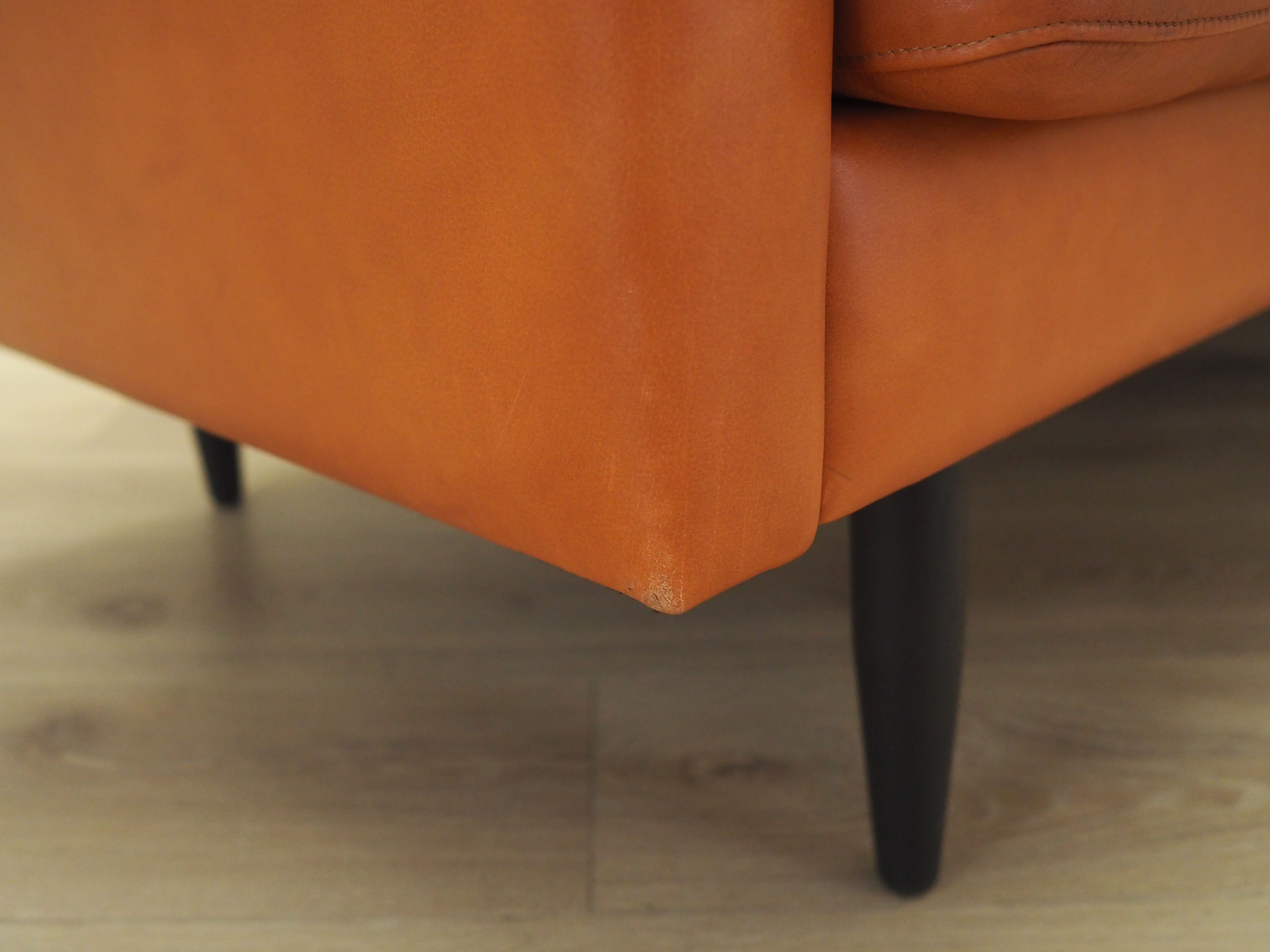 Leather sofa, danish design, 1960s, production: denmark
