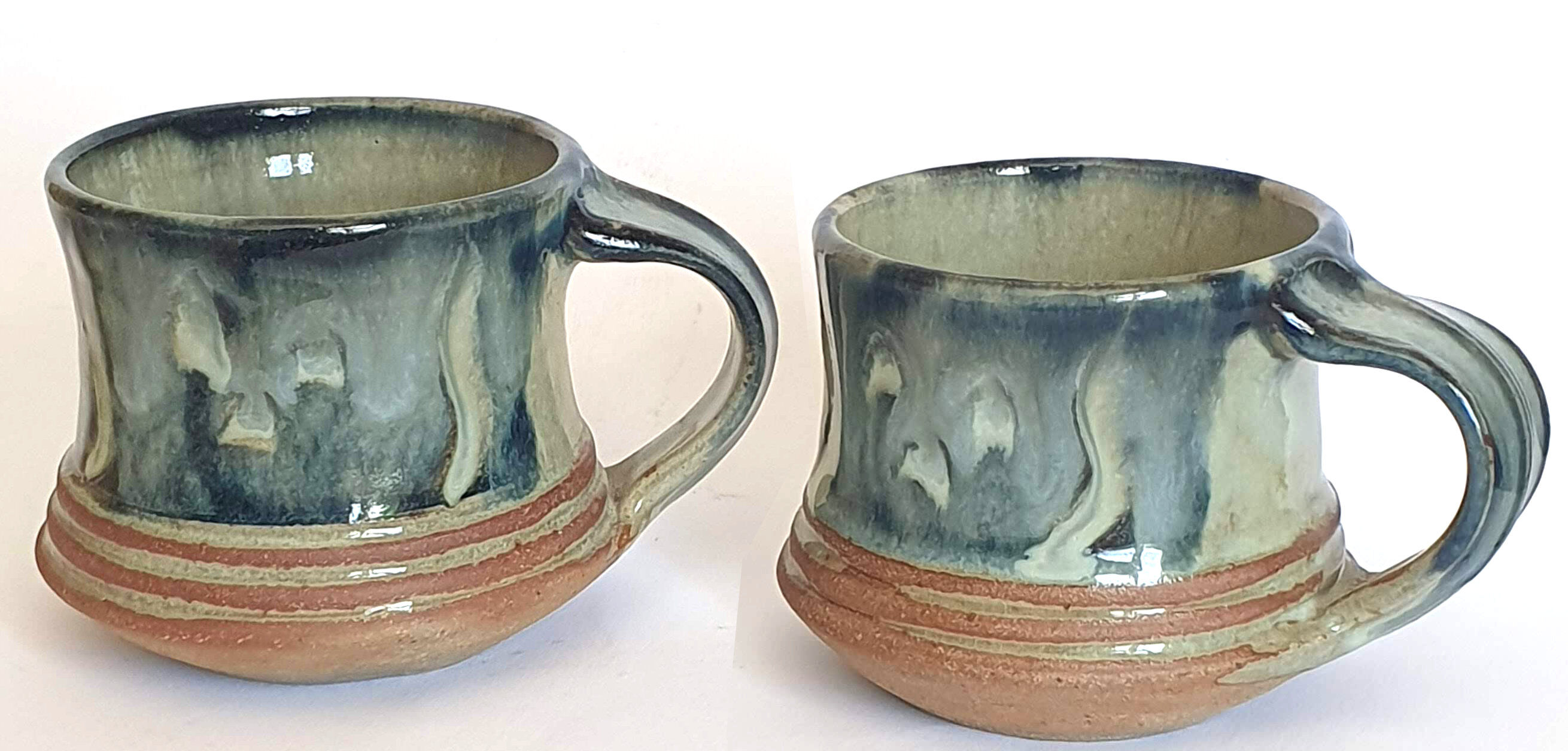 Duo of sandstone cups from Puisaye