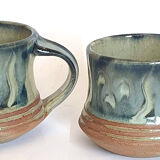 Duo de tasses en grès de Puisaye