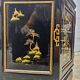 Vitrine chinoise avec toit en pagode et éclairage (asiatique)