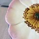 Dabbling plate, polychrome ceramic glazed Coquelicot, Massier?