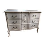 Patinated crossbow commode