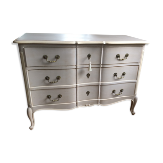 Patinated crossbow commode