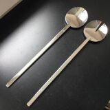 2 new vintage Stockholm Boda Nova Salad Spoons