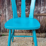 Pair of bistro chairs, Louisiana model, wooden, Baumann, 70s