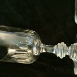 Lots de six verres cristal