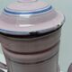 Enamelled coffee maker pink, blue liseret