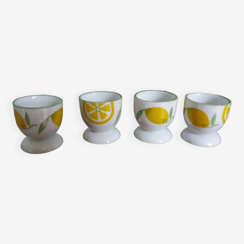 Lemon patterned egg cups
