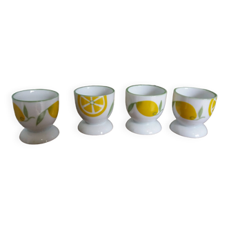 Lemon patterned egg cups