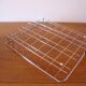 Old stainless steel mail basket from the 1970s