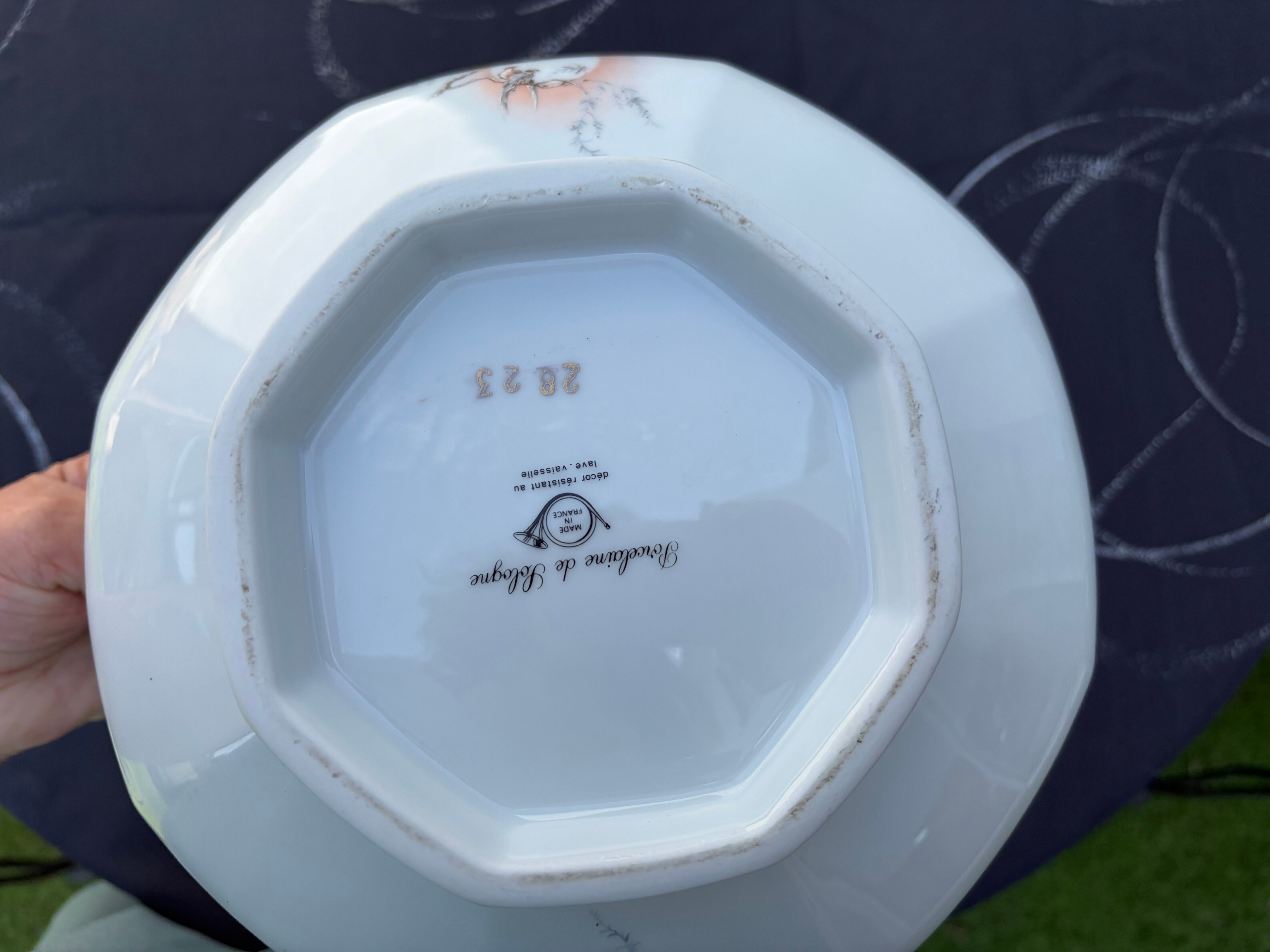 Soup tureen in Sologne porcelain
