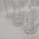 6 orangeade glasses, crystal water, 1970s