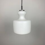 Frosted white glass pendant by Peill and Putzler 1960