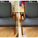 Paire de fauteuils vintage