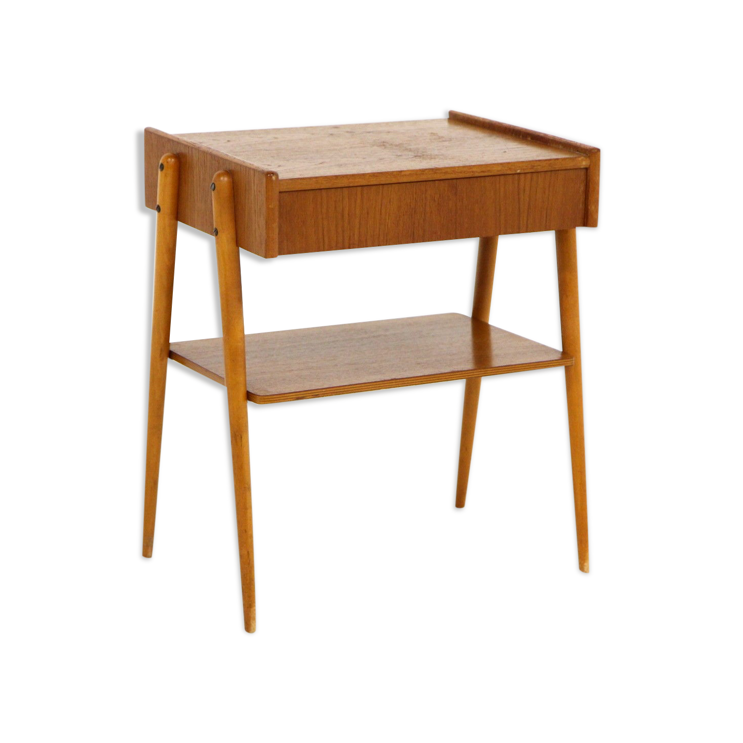 Teak bedside table, Carlström, Sweden, 1960