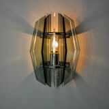 Veca wall lamp, cut Murano glass, Italy, 1970