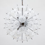 Sputnik crystal chandelier by Val st Lambert, Belgium