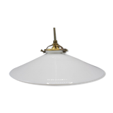 Suspension en opaline blanche