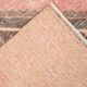3x12 Soft Pastel Pale Red Turkish Vintage Runner Rug