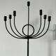 Large brutalist candelabrum in wrought iron