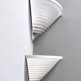 Pair of Postmodern Egisto Corner Sconces by Angelo Mangiarotti for Artemide