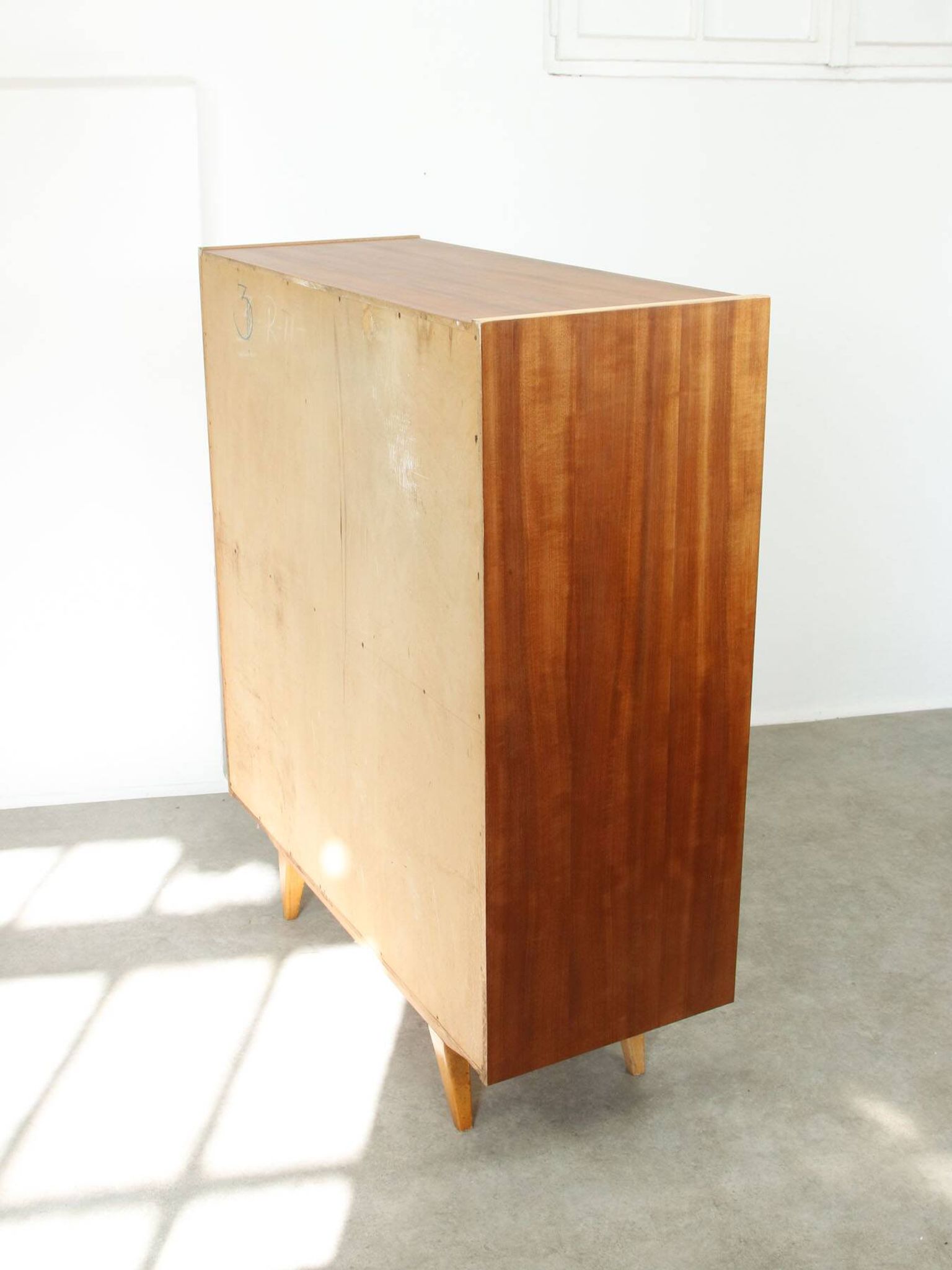 Mid-Century Modern Scandinavian Wooden Bar Cabinet, 1950s