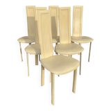 Set of 6 Quia chairs - Elana B model - beige
