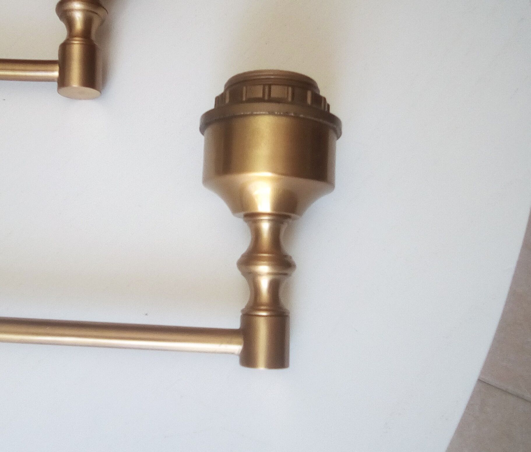 Pair of brass sconces 60/70s