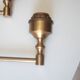 Pair of brass sconces 60/70s