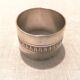 Silver metal towel round - Christofle Malmaison model
