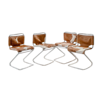 Set of 4 Biscia chairs by Pascal Mourgue x Steiner