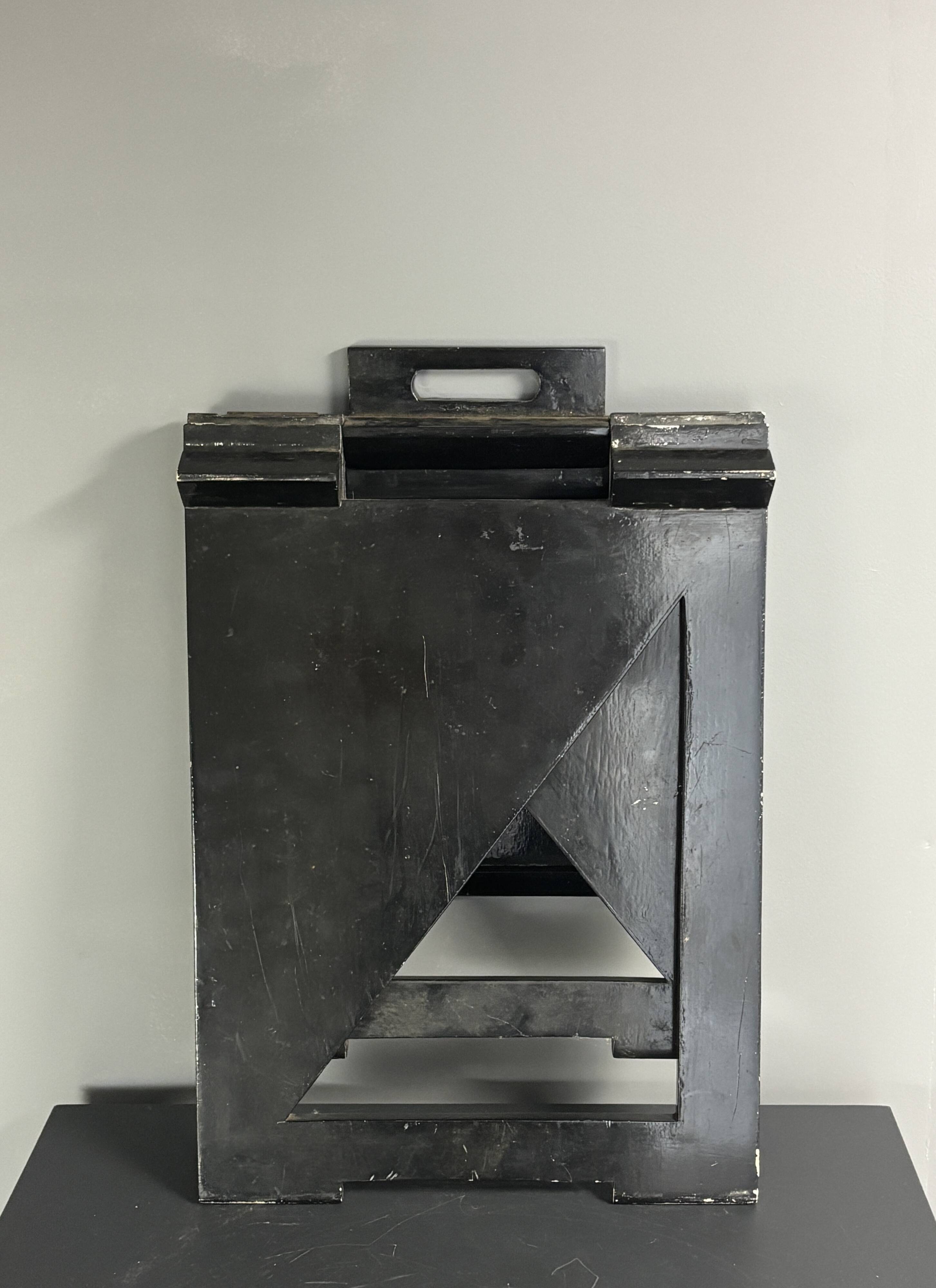 Dutch post modern foldable side chair, Eindhoven Design Academy, 1980s