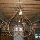 wrought iron candle chandelier