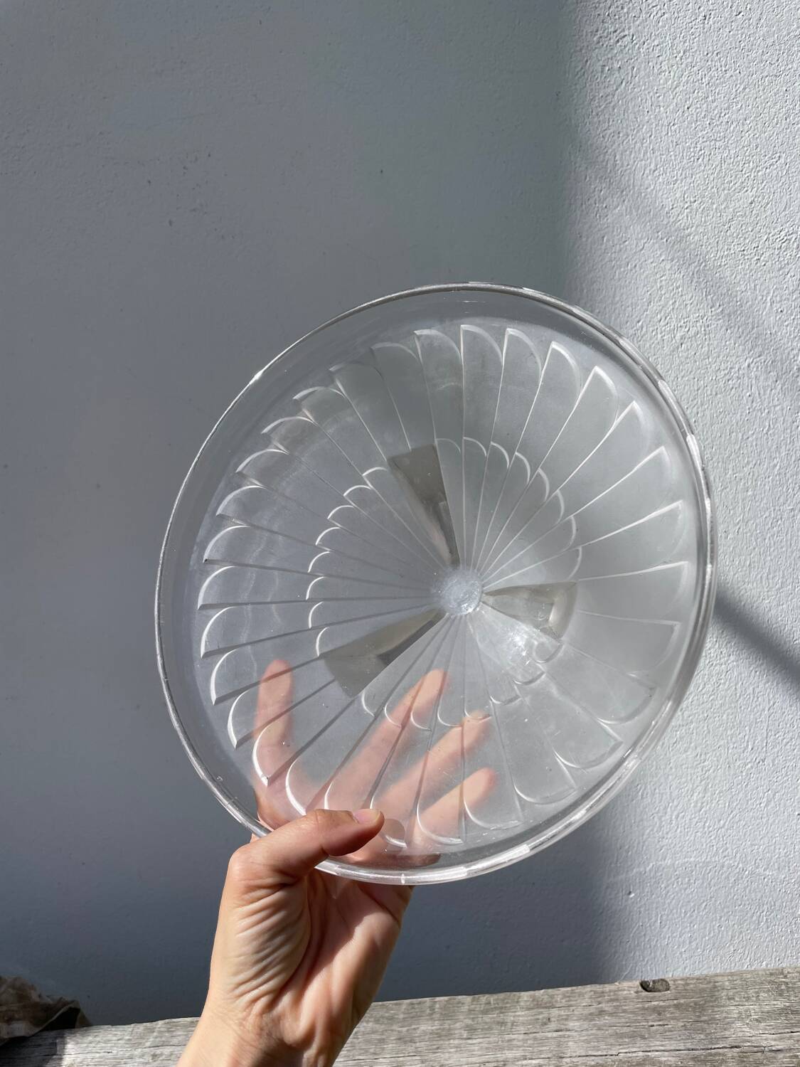 Coupe Art Déco en verre dépoli