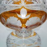Cut and chiseled Bohemian crystal cup