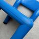 Blue plastic space age kids chair, bold italian design