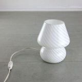 Lampe de table vintage small Murano mushroom swirl 70s