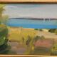 Original  Swedish Oil on Panel – “Coast” by Lars Bertle  –Signed – Vintage