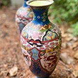 Vase chinois émaillé XIX