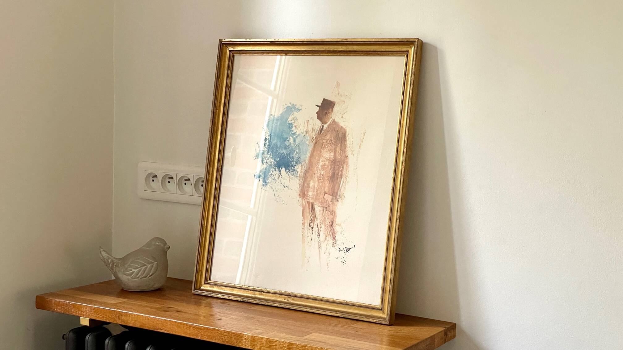 Illustration on vintage paper