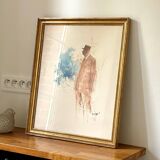 Illustration on vintage paper