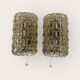 Tynell "Bubble" Limburg 1960s vintage Germany wall lights x2