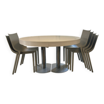 Table Cinna + 6 Stark chairs Bo