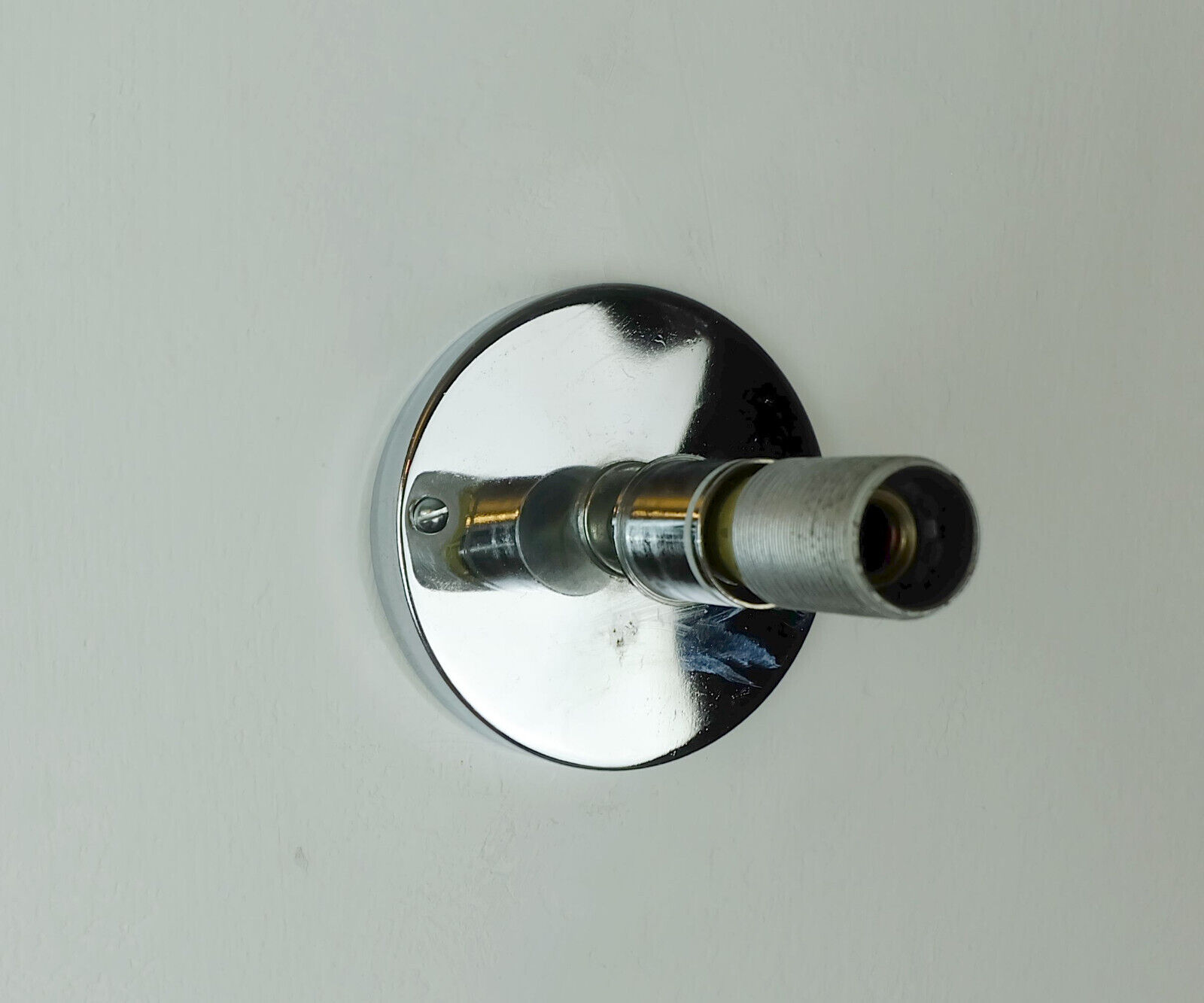 Mid century sconce glass metal chrome murano ice glass