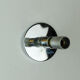 Mid century sconce glass metal chrome murano ice glass
