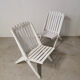 Paire de chaises ciseaux pliantes, 1950