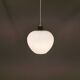 Suspension danoise en verre blanc laiteux ,années 1960.
